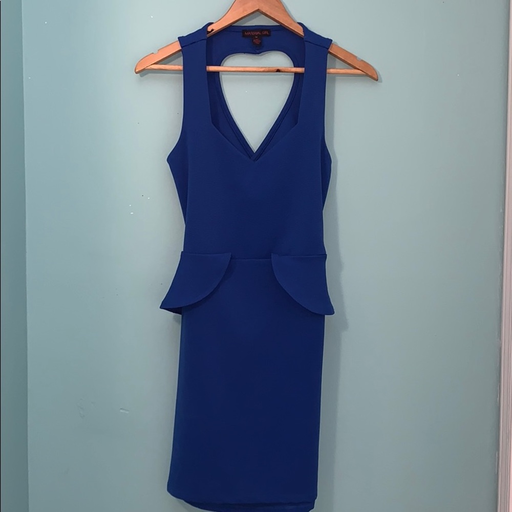 Cut-out heart back mini dress